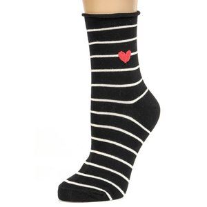 Stripe Heart Socks